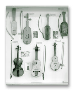 Bowed String Instruments 1 - 11" x 14" Mono Tone Print (Choose Your Color)
