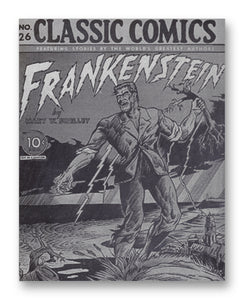 Classic Comics Frankenstein - 11" x 14" Mono Tone Print