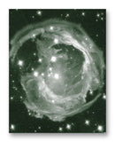 Christmas Nebula - 11" x 14" Mono Tone Print (Choose Your Color)