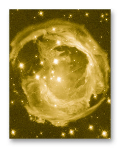 Christmas Nebula - 11" x 14" Mono Tone Print (Choose Your Color)