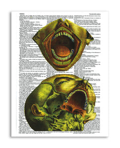 Psychedelic Anatomy 8 8.5"x11" Semi Translucent Dictionary Art Print