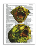 Psychedelic Anatomy 8 8.5"x11" Semi Translucent Dictionary Art Print