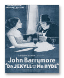 Dr. Jekyll and Mr. Hyde 1920 - 11" x 14" Mono Tone Print (Choose Your Color)