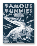 Famous Funnies No. 212 - 11" x 14" Mono Tone Print (Choose Your Color)