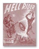 Hell Rider NO. 1 - 11" x 14" Mono Tone Print (Choose Your Color)