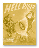Hell Rider NO. 1 - 11" x 14" Mono Tone Print (Choose Your Color)