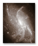 Messier 106 Galaxy - 11" x 14" Mono Tone Print (Choose Your Color)