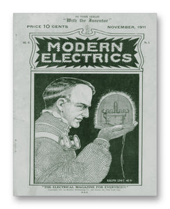 Modern Electrics 11/1911 - 11" x 14" Mono Tone Print (Choose Your Color)