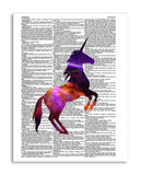 Cosmic Unicorn 8.5"x11" Semi Translucent Dictionary Art Print