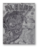 Planet Comics NO. 11 - 11" x 14" Mono Tone Print (Choose Your Color)