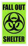 Fallout Shelter Green 13”x22” Vintage Style Showprint Poster - Concert Bill - Home Nostalgia Decor Wall Art Print