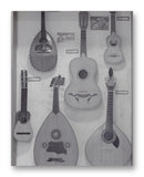 Plucked String Instruments No.1 - 11" x 14" Mono Tone Print (Choose Your Color)