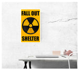 Fallout Shelter Yellow 13”x22” Vintage Style Showprint Poster - Concert Bill - Home Nostalgia Decor Wall Art Print