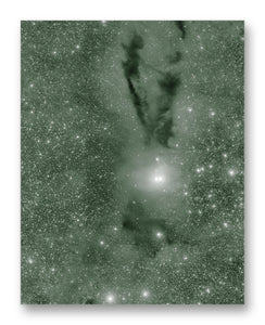 Star Formation Lupus Cloud 11" x 14" Mono Tone Print (Choose Your Color)