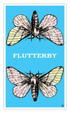 Blue Flutterby 13”x22” Vintage Style Showprint Poster - Home Nostalgia Decor Wall Art Print - Kristy Joyce Artist Edition