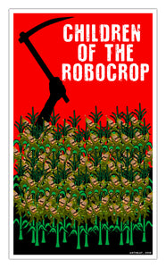 The Children Of Robo Crop 13"x22" Showprint Poster (Artmeat Artist Edition)