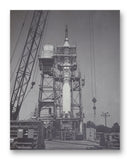 Mercury-Redstone Launch Vehicle 11" x 14" Mono Tone Print (Choose Your Color)