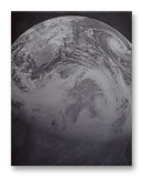 Sky View of Earth 11" x 14" Mono Tone Print (Choose Your Color)