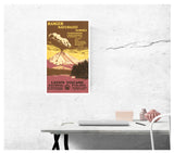 United States - National Park Service – Mount Lassen - 13”x22” Vintage Style Showprint Poster