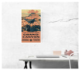 United States Department of the Interior - National Park Service – The Grand Canyon - 13”x22” Vintage Style Showprint Poster - Home Decor – Wall Art Print