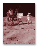 Moon Landing 11" x 14" Mono Tone Print (Choose Your Color)