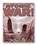 Atomic War Comic No1 11" x 14" Mono Tone Print (Choose Your Color)