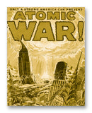 Atomic War Comic No1 11" x 14" Mono Tone Print (Choose Your Color)
