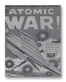 Atomic War Comic No4 11" x 14" Mono Tone Print (Choose Your Color)