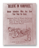 Believe In Vampires 11" x 14" Mono Tone Print (Choose Your Color)