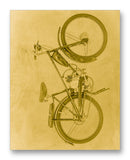 USSR Motorized Bicycle W-902 11" x 14" Mono Tone Print (Choose Your Color)