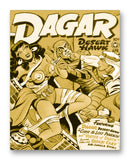 Dagar Comic No15 11" x 14" Mono Tone Print (Choose Your Color)