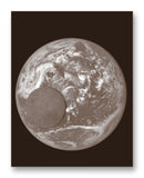 Earth From A Million Miles 11" x 14" Mono Tone Print (Choose Your Color)