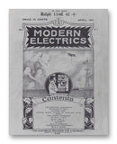 Modern Electrics 04-1911 11" x 14" Mono Tone Print (Choose Your Color)