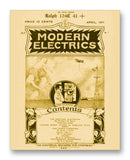 Modern Electrics 04-1911 11" x 14" Mono Tone Print (Choose Your Color)