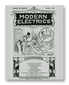 Modern Electrics 06-1911 11" x 14" Mono Tone Print (Choose Your Color)