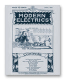 Modern Electrics 07-1911 11" x 14" Mono Tone Print (Choose Your Color)