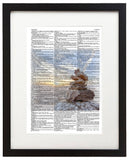 Harmony Sunset 8.5"x11" Semi Translucent Dictionary Art Print