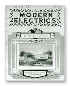 Modern Electrics 08-1913 11" x 14" Mono Tone Print (Choose Your Color)