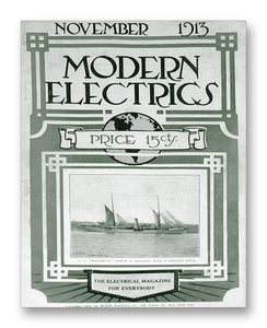 Modern Electrics 11-1913 11" x 14" Mono Tone Print (Choose Your Color)