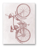 USSR Motorized Bicycle W-901 11" x 14" Mono Tone Print (Choose Your Color)