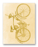 USSR Motorized Bicycle W-901 11" x 14" Mono Tone Print (Choose Your Color)