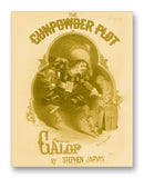 The Gunpowder Plot 11" x 14" Mono Tone Print (Choose Your Color)
