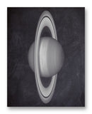 Saturn from Hubble 11" x 14" Mono Tone Print (Choose Your Color)