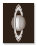 Saturn from Hubble 11" x 14" Mono Tone Print (Choose Your Color)