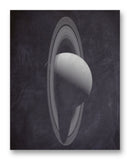 Saturn from Cassini 11" x 14" Mono Tone Print (Choose Your Color)
