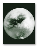 Titan from Cassini 11" x 14" Mono Tone Print (Choose Your Color)