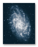 M33 Galaxy 11" x 14" Mono Tone Print (Choose Your Color)
