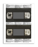 Dual VHS 8.5"x11" Semi Translucent Dictionary Art Print