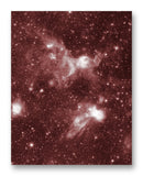 Spitzer Space Telescope Nebula 11" x 14" Mono Tone Print (Choose Your Color)