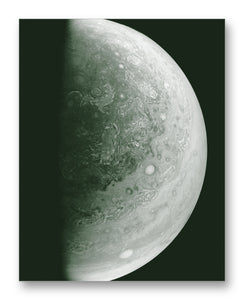Jupiter from Juno 11" x 14" Mono Tone Print (Choose Your Color)